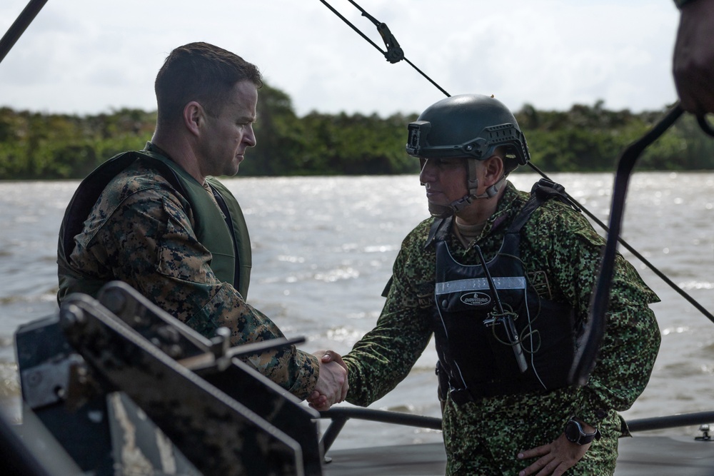 U.S. Marines Visit Colombian Naval Base Turbo