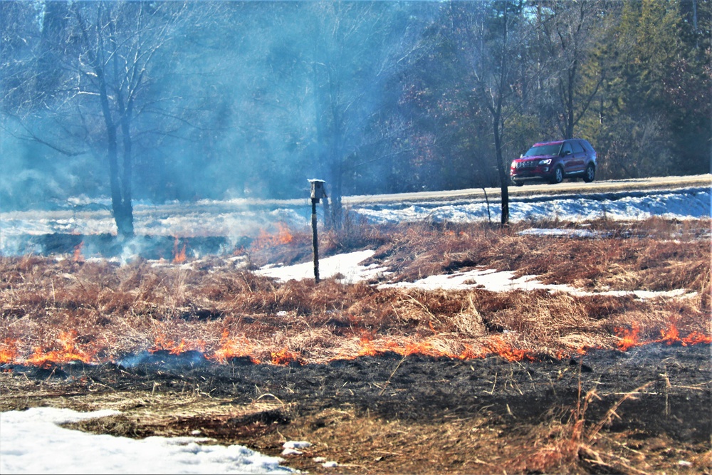 Fort McCoy holds 2023’s first prescribed burn at installation