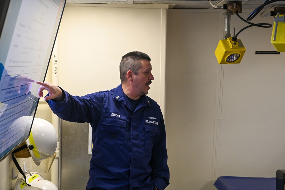 USCGC Stone’s crew conduct professional development training