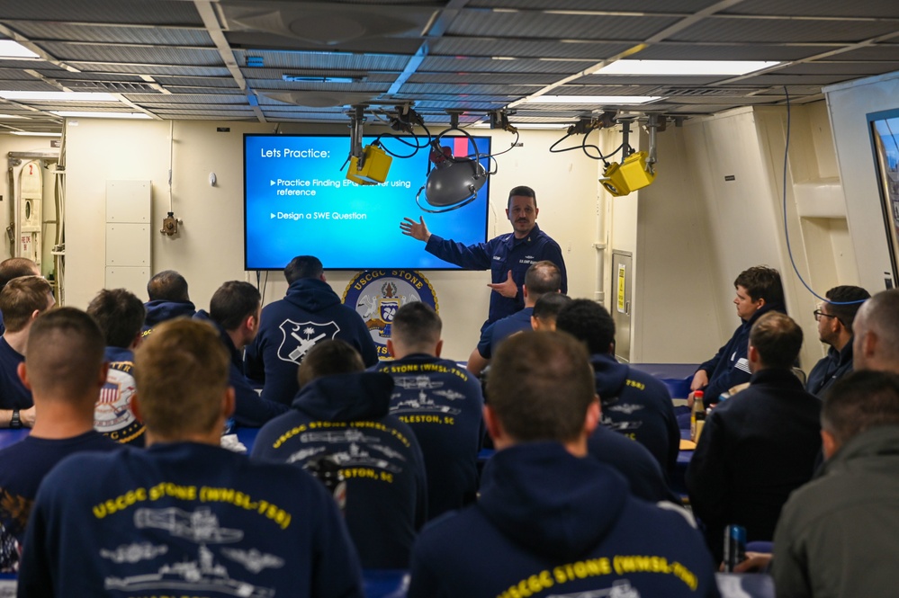 USCGC Stone’s crew conduct professional development training
