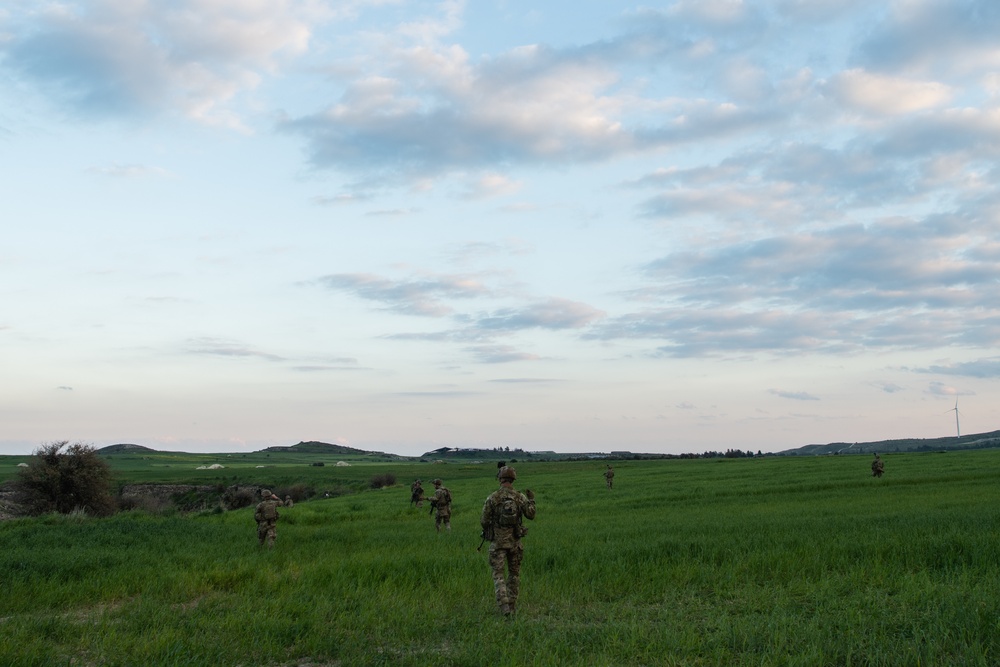 Able Company Paratroopers Conduct Squad Training with Cypriot Troops