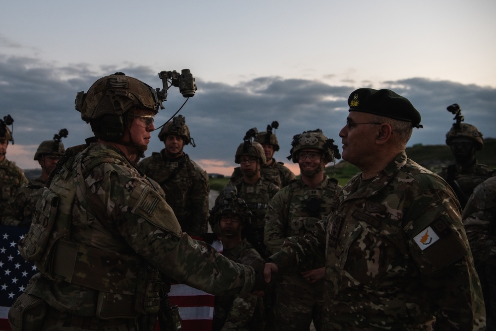 Able Company Paratroopers Conduct Squad Training with Cypriot Troops