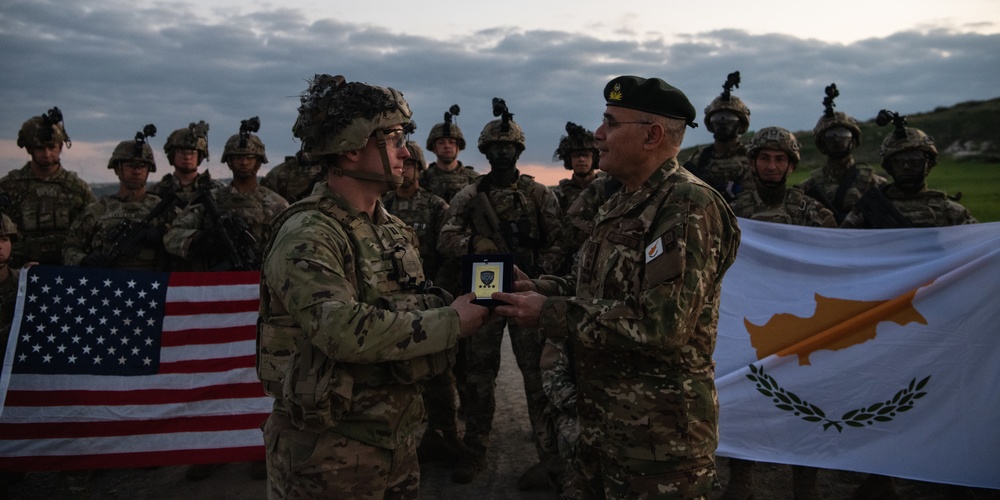 Able Company Paratroopers Conduct Squad Training with Cypriot Troops