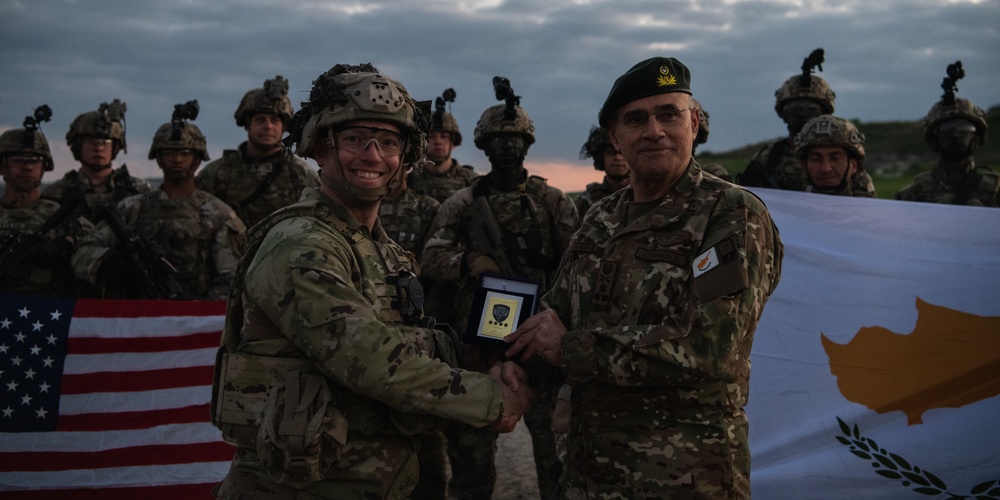 Able Company Paratroopers Conduct Squad Training with Cypriot Troops