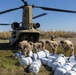 U.S. CH-47F Chinook delivers humanitarian aid supplies to Turkiye