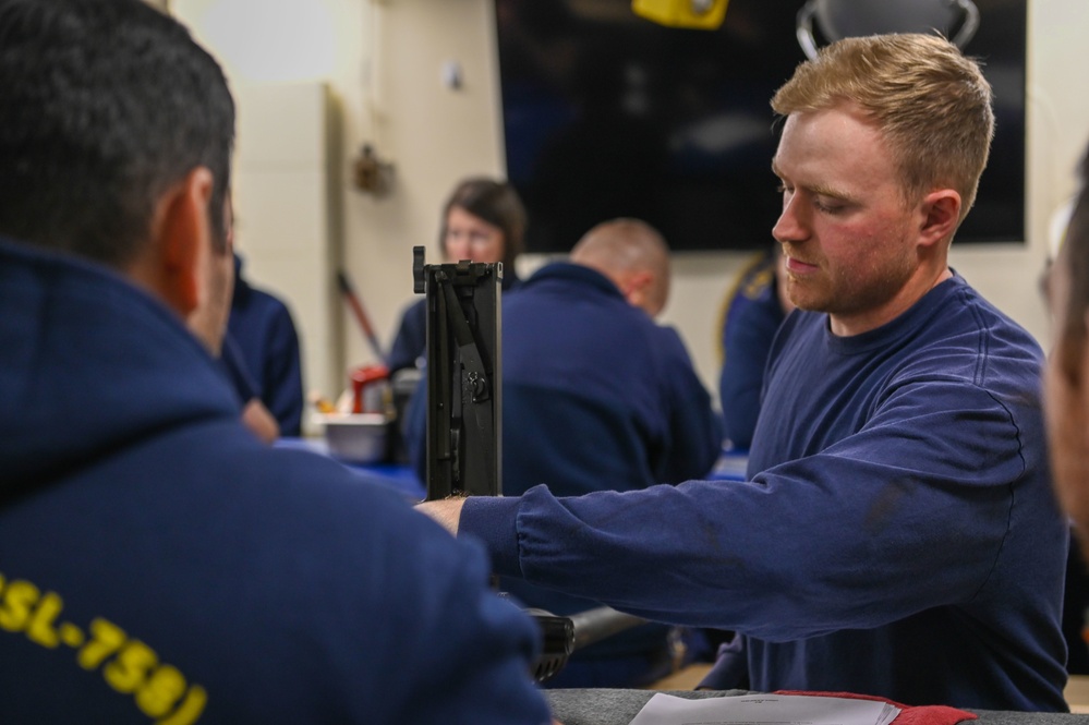 USCGC Stone’s crew conducts weapons training