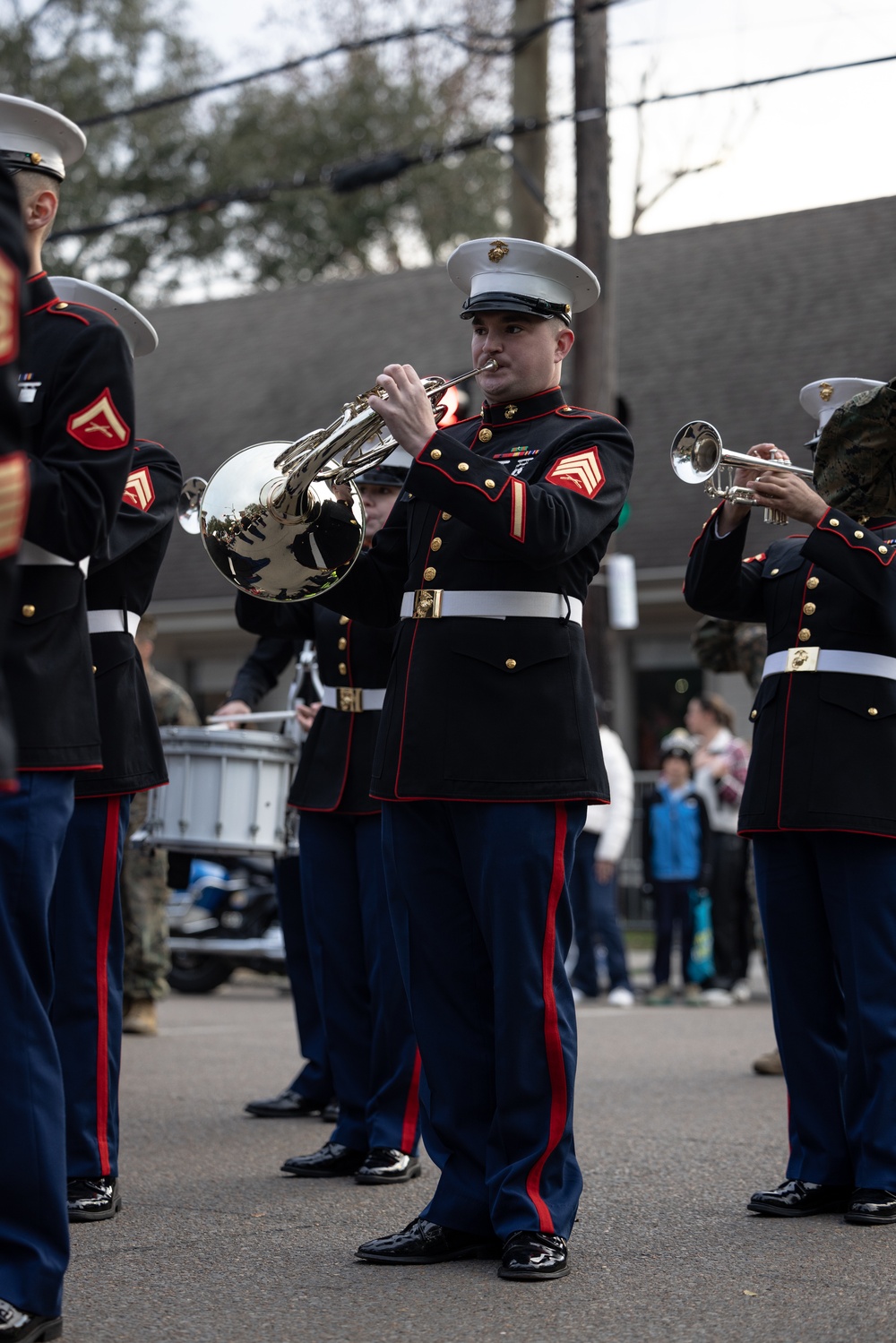U.S. Marines Participate in New Orleans Mardi Gras Parades