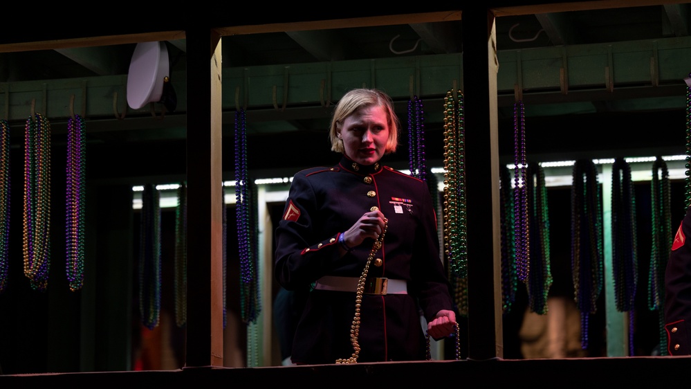 U.S. Marines Participate in New Orleans Mardi Gras Parades