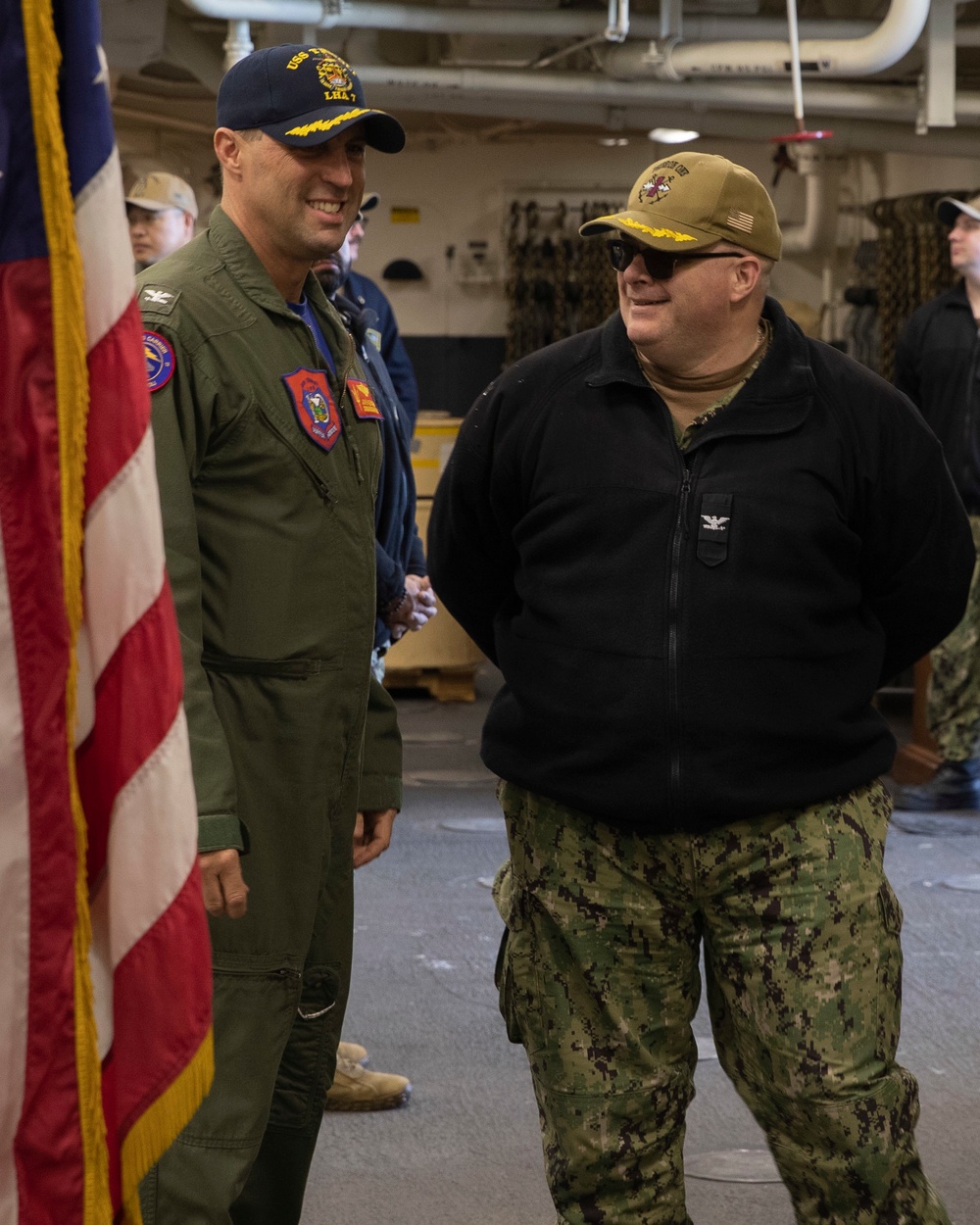 USS Tripoli Hosts Amphibious Squadron One Triads