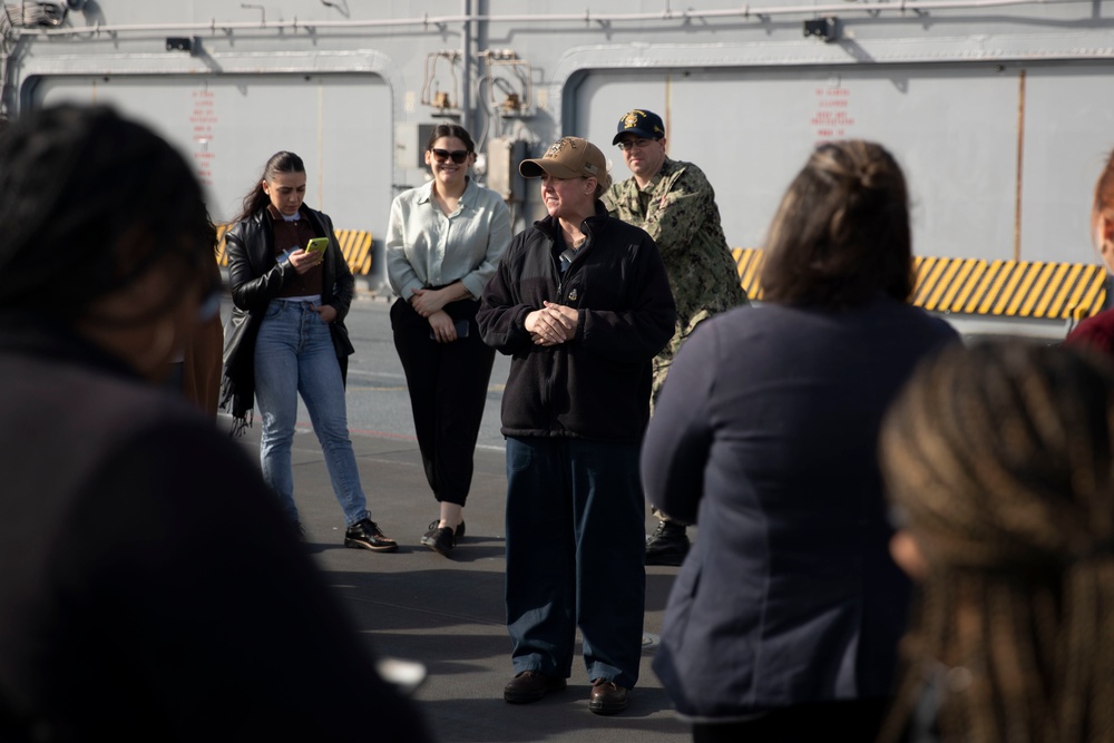 USS Tripoli Hosts Lead San Diego Impact Program Participants