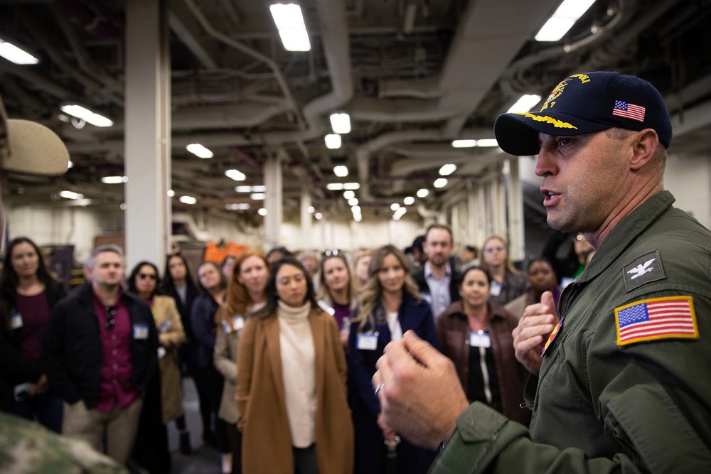 USS Tripoli Hosts Lead San Diego Impact Program Participants