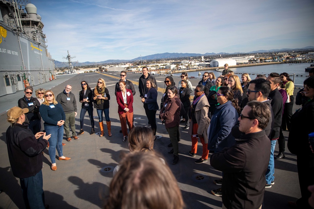 USS Tripoli Hosts Lead San Diego Impact Program Participants