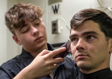 USS Paul Hamilton Barbershop