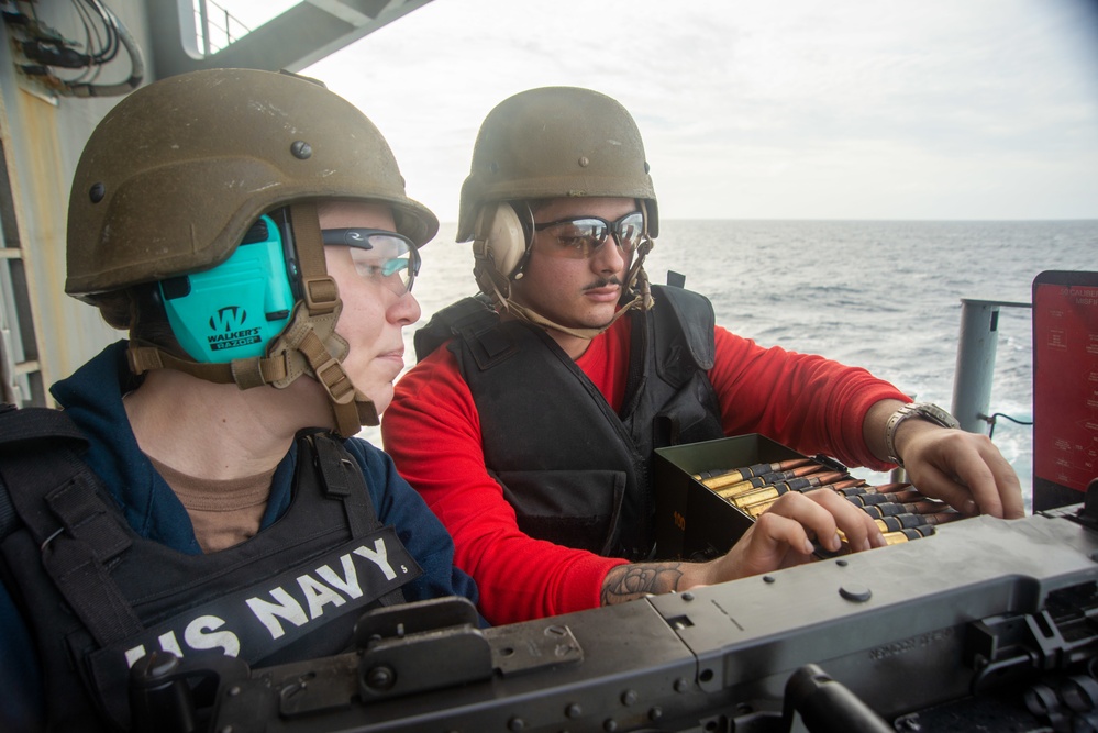 Sailor Participate In Live Fire Exercise