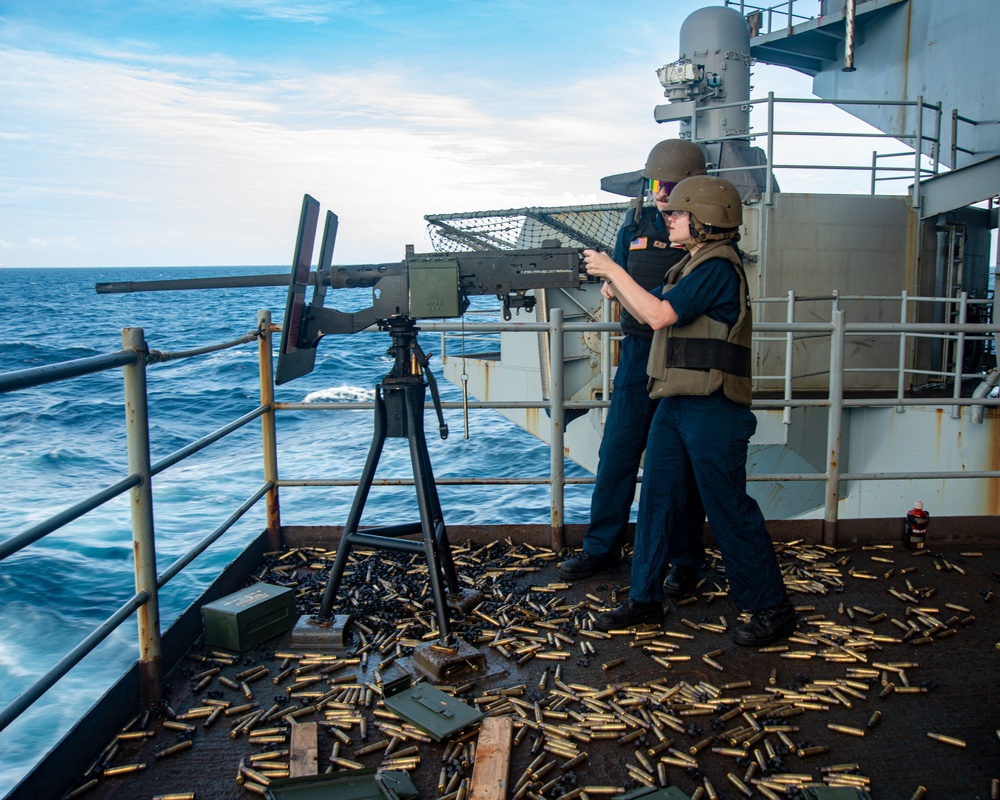 Sailor Participates In Live Fire Exercise