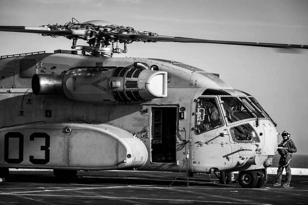 Sea Trials: CH-53K operates aboard USS Arlington