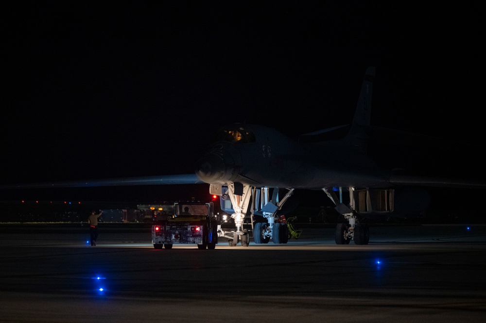 U.S. Air Force B-1B Lancers return from Aero India 23