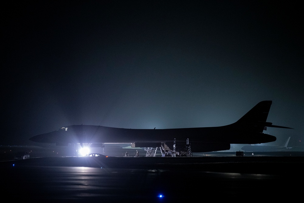U.S. Air Force B-1B Lancers return from Aero India 23