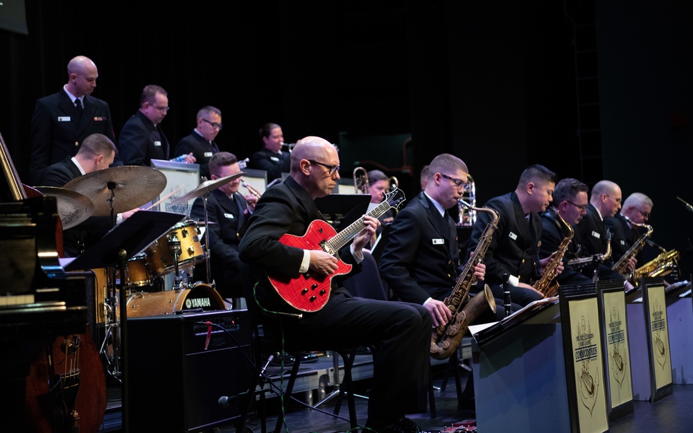 U.S. Navy Band Commodores jazz ensemble performs at George Mason University Jazz Festival