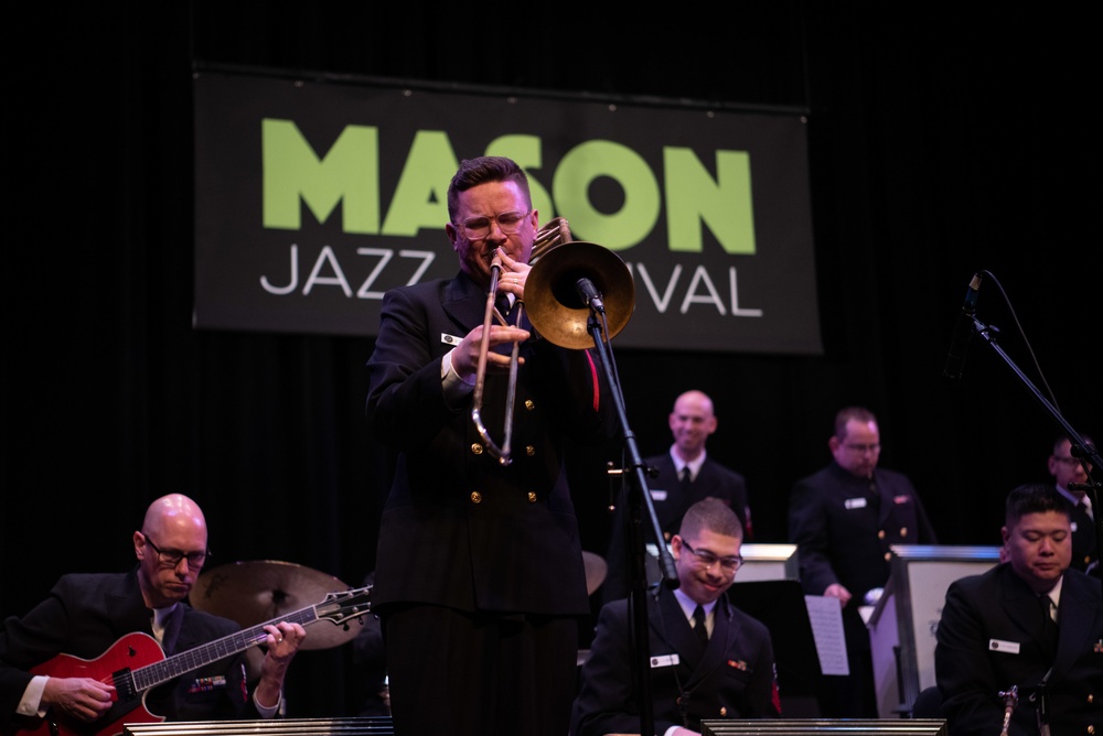 U.S. Navy Band Commodores jazz ensemble performs at George Mason University Jazz Festival