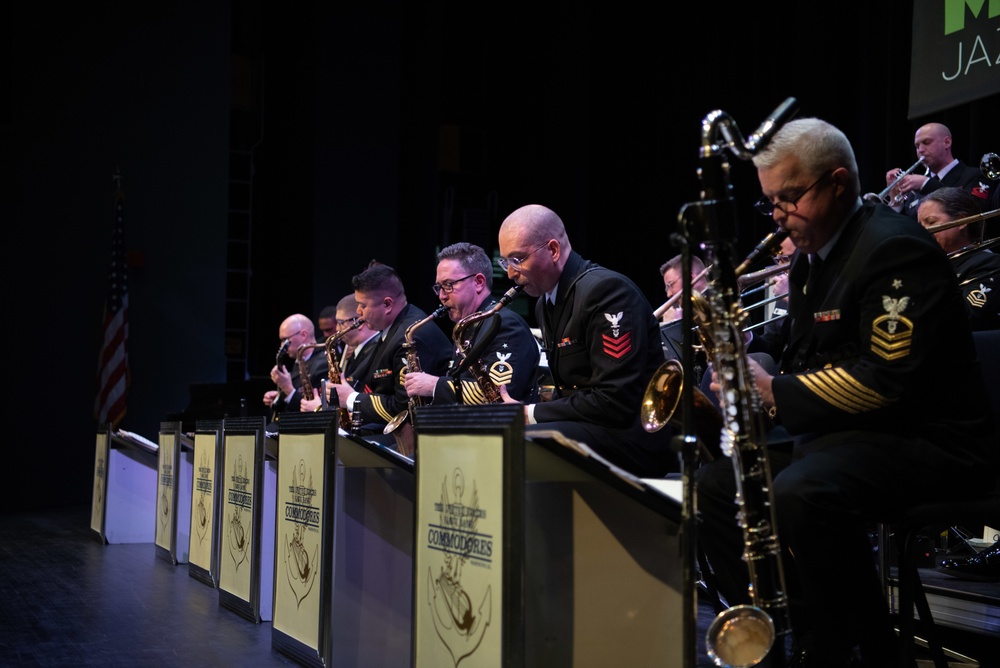 U.S. Navy Band Commodores jazz ensemble performs at George Mason University Jazz Festival