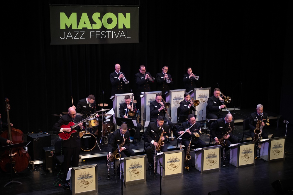 U.S. Navy Band Commodores jazz ensemble performs at George Mason University Jazz Festival