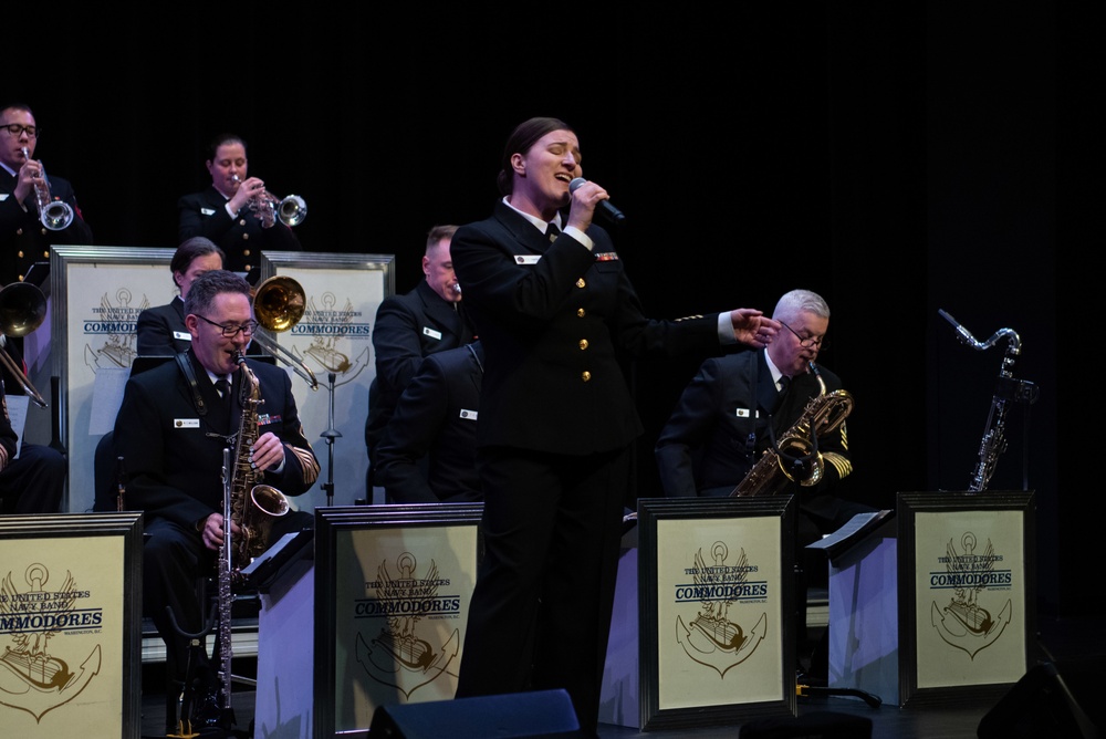 U.S. Navy Band Commodores jazz ensemble performs at George Mason University Jazz Festival