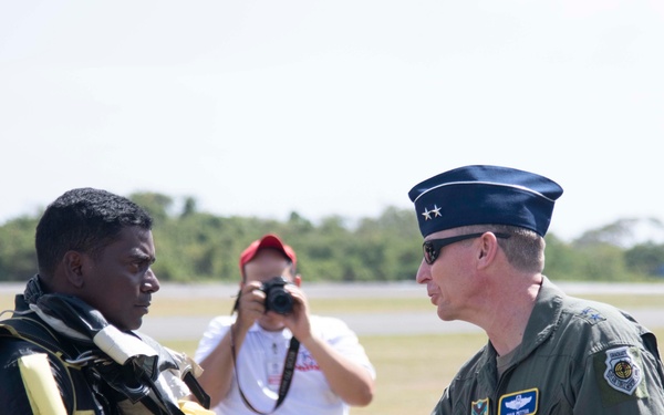 FARD and U.S. Air Force generals visit San Isidro Air Base air show