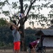 DPAA members play volleyball with local community