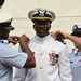 Ensign Mohammad Diakite promotes to Lt.j.g with his family in attendance in Abidjan, Côte d’Ivoire