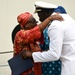 Ensign Mohammad Diakite promotes to Lt.j.g with his family in attendance in Abidjan, Côte d’Ivoire