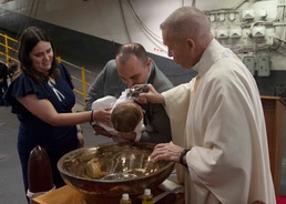 Baptism Onboard USS Boxer (LHD 4)
