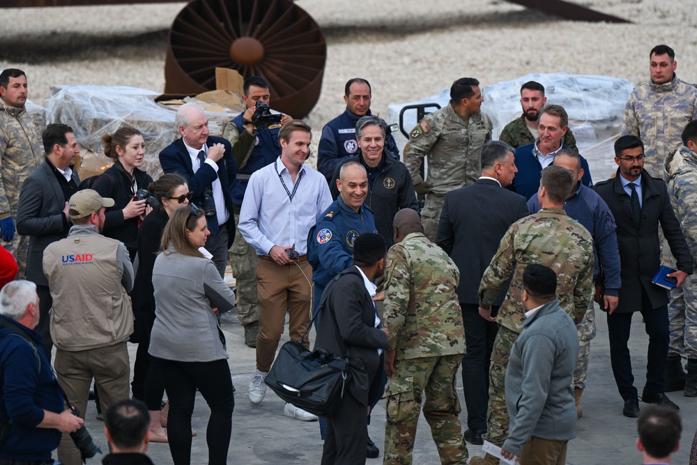 U.S. Secretary of State visits Incirlik AB in support of Türkiye earthquake relief