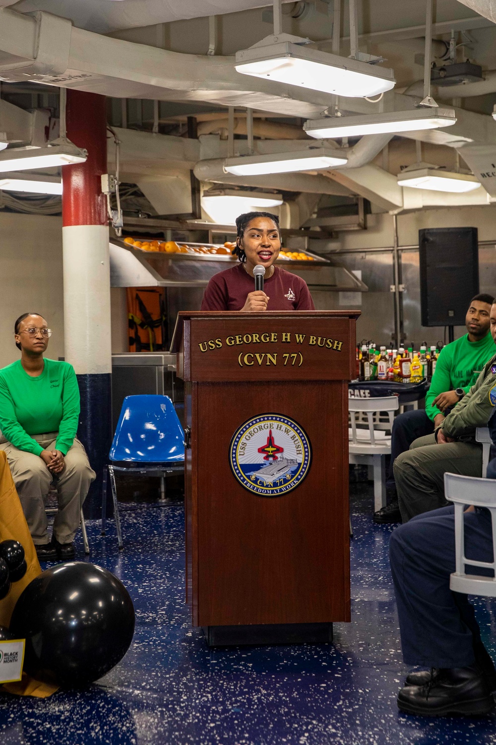 USS George H.W. Bush (CVN 77) Celebrates African-American History Month