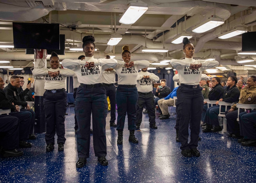 USS George H.W. Bush (CVN 77) Celebrates African-American History Month