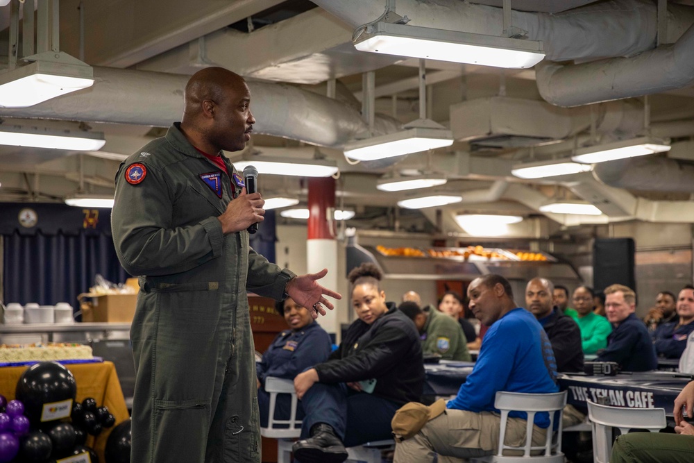 USS George H.W. Bush (CVN 77) Celebrates African-American History Month