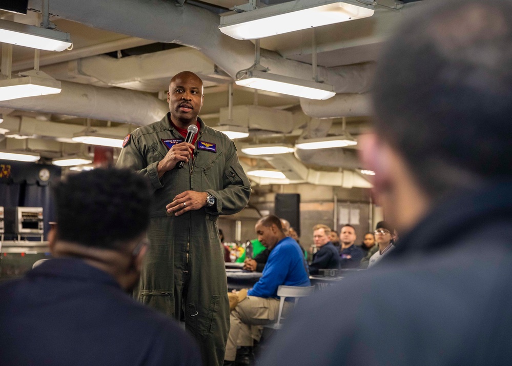 USS George H.W. Bush (CVN 77) Celebrates African-American History Month