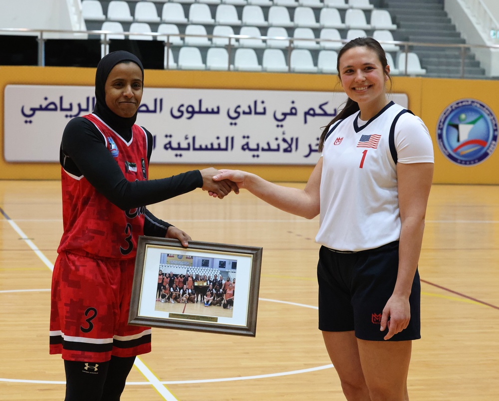 Second Game of Women's Basketball between US Soldiers and Kuwaitis, February, 2023