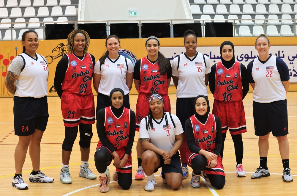 Second Game of Women's Basketball between US Soldiers and Kuwaitis, February, 2023