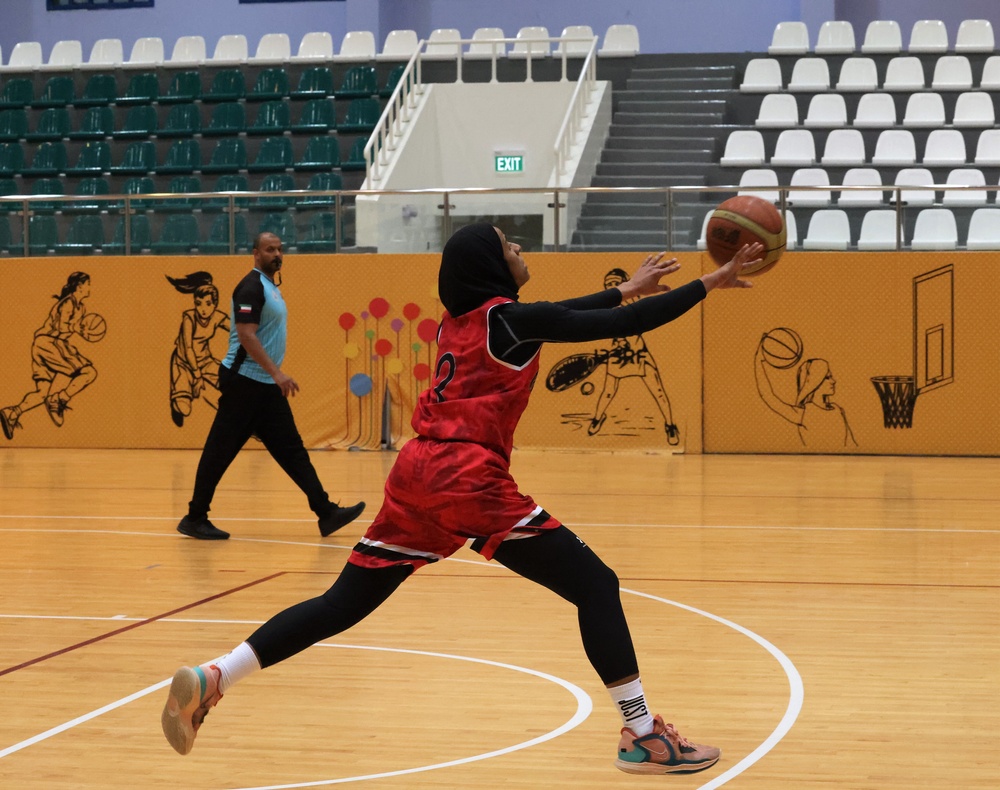 Second Game of Women's Basketball between US Soldiers and Kuwaitis, February, 2023
