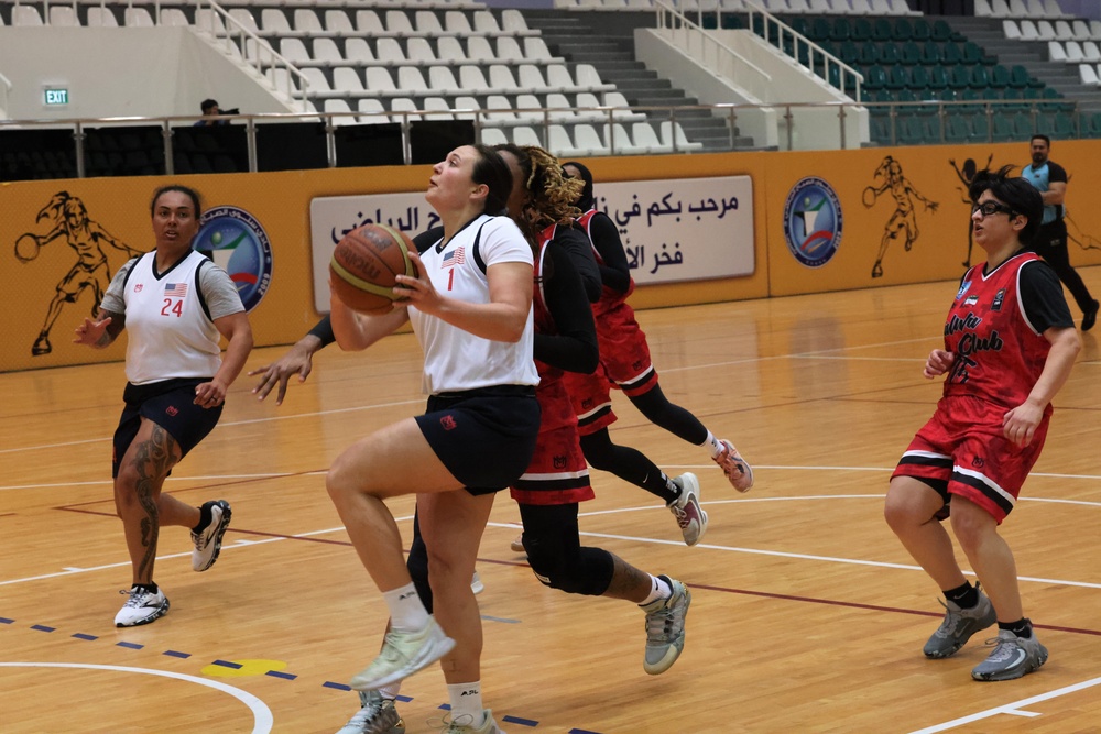 Second Game of Women's Basketball between US Soldiers and Kuwaitis, February, 2023