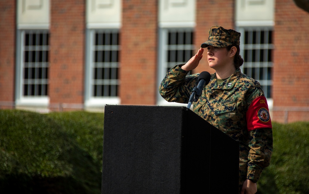 Presidents' Day 21-Gun Salute on MCB Camp Lejeune