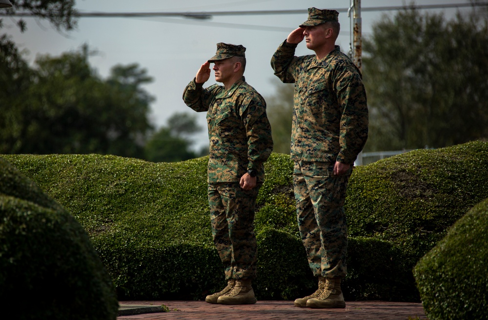 Presidents' Day 21-Gun Salute on MCB Camp Lejeune