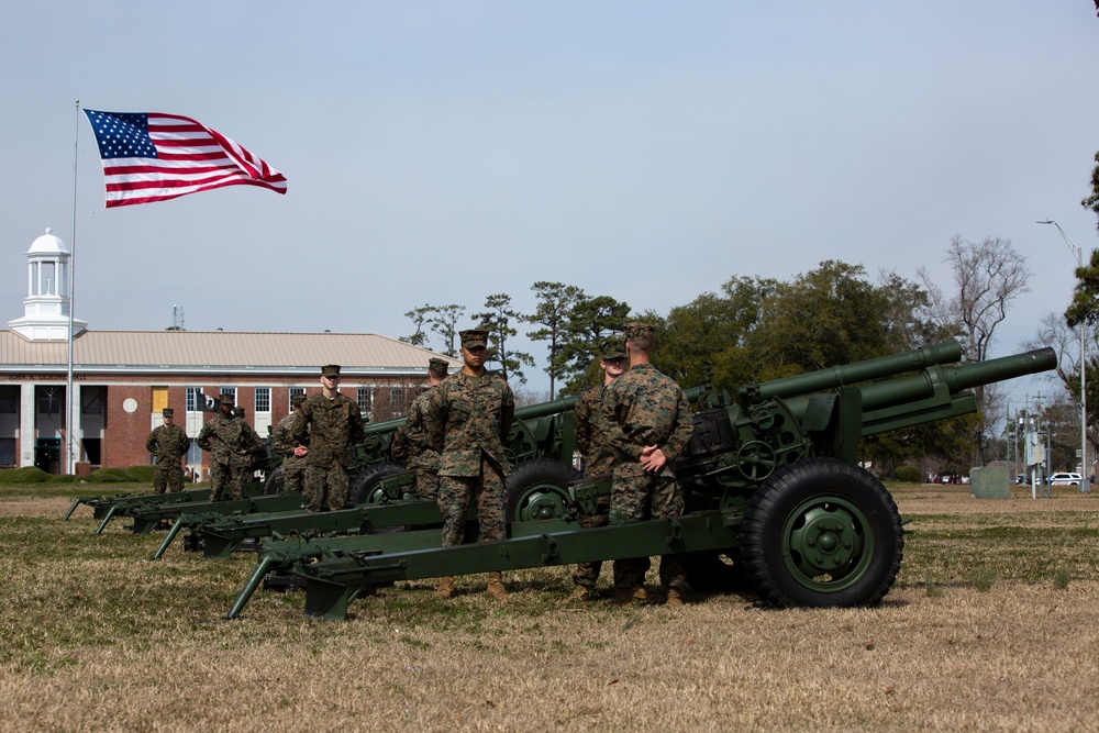 Presidents' Day 21-Gun Salute on MCB Camp Lejeune