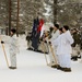 Charlie Troop, 3-71 Cavalry Regiment, 1BCT, 10th Mountain Division participate in the opening ceremony for Defense Exercise North in Sodankyla, Finland, during Exercise Arctic Forge '23 on Feb. 20, 2023