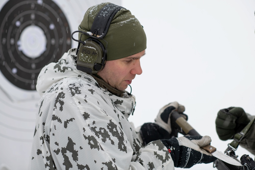 Soldiers conduct Winter Warfare Training during Arctic Forge 2023