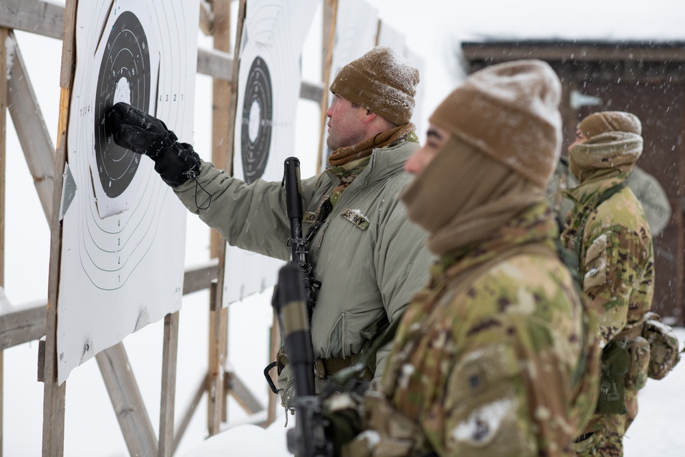 Soldiers conduct Winter Warfare Training during Arctic Forge 2023