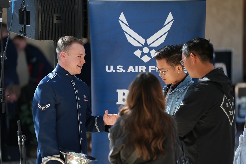 A1C Berry Engages with Audience Simi Valley