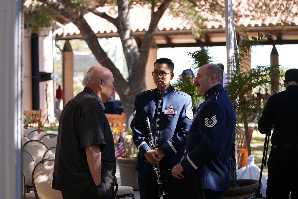 USAF Band of the Golden West engages with audience