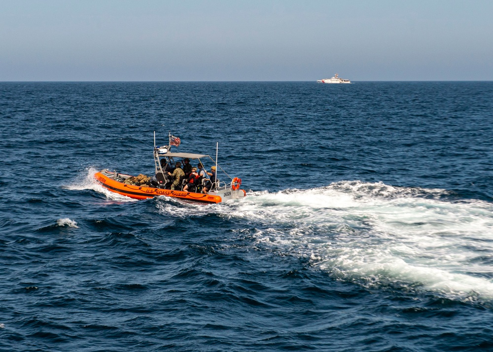 USS Paul Hamilton and USCG operations in Arabian Sea
